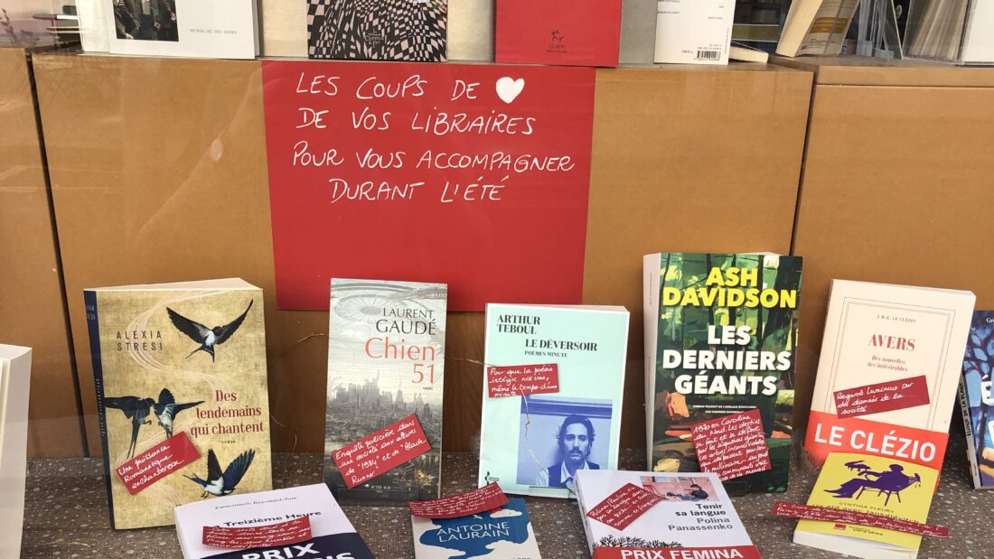 Retrouvez nos suggestions de lectures pour l’été en vitrine