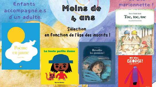 Lecture-Conte et goûter pour les moins de 4 ans – Mercredi 19 novembre à 16h30
