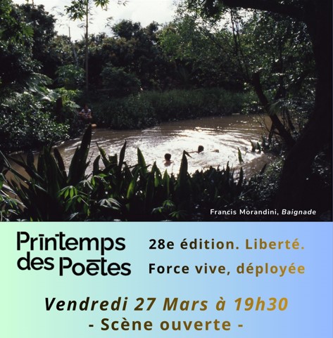 Soirée Printemps des Poètes –  le 27 mars : « Scène ouverte » à la librairie